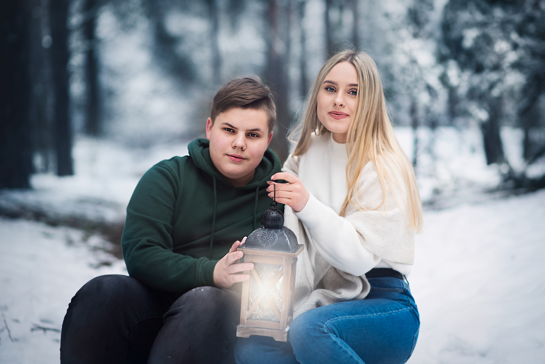 Plener w śniegu