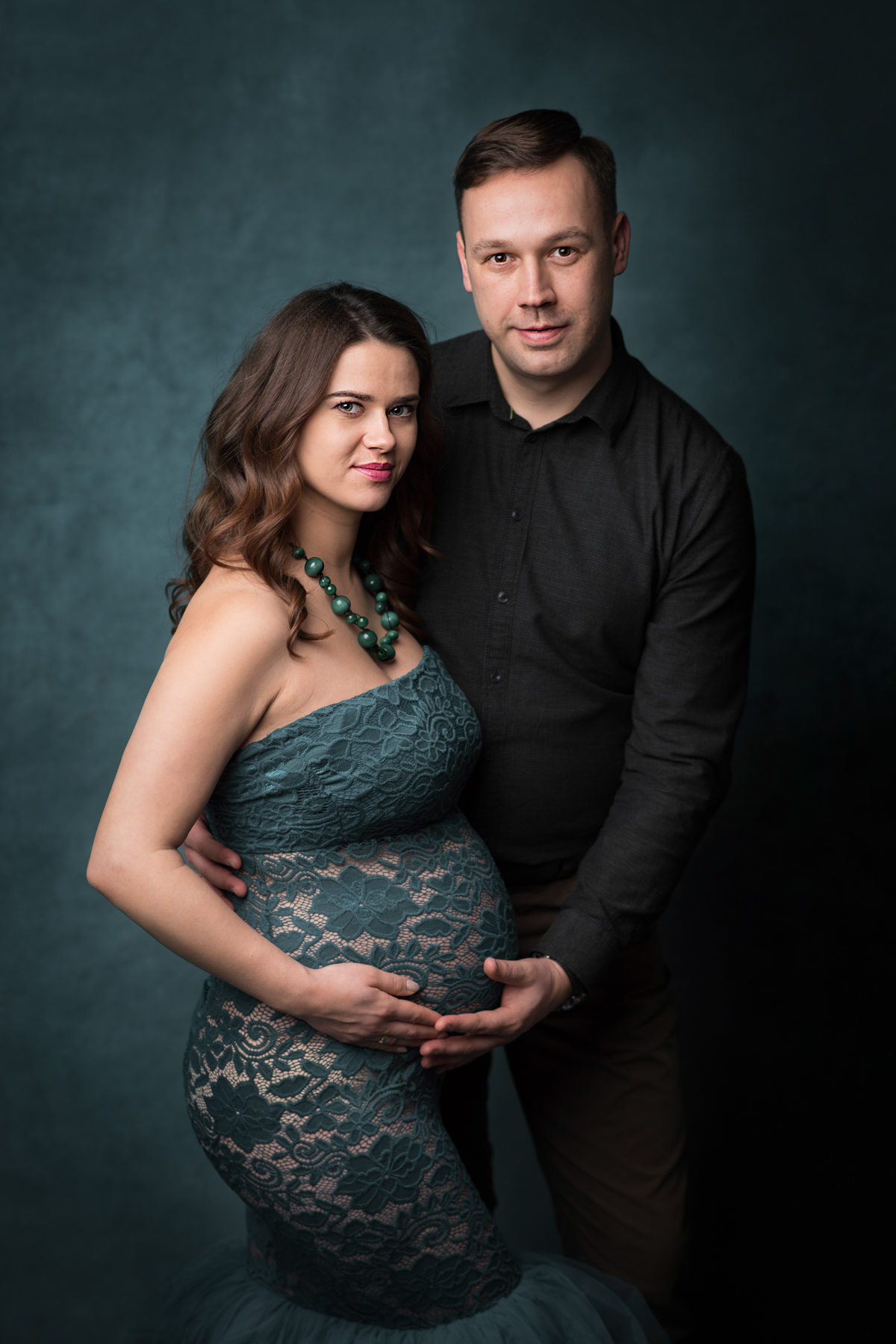 Sesja ciążowa zimą